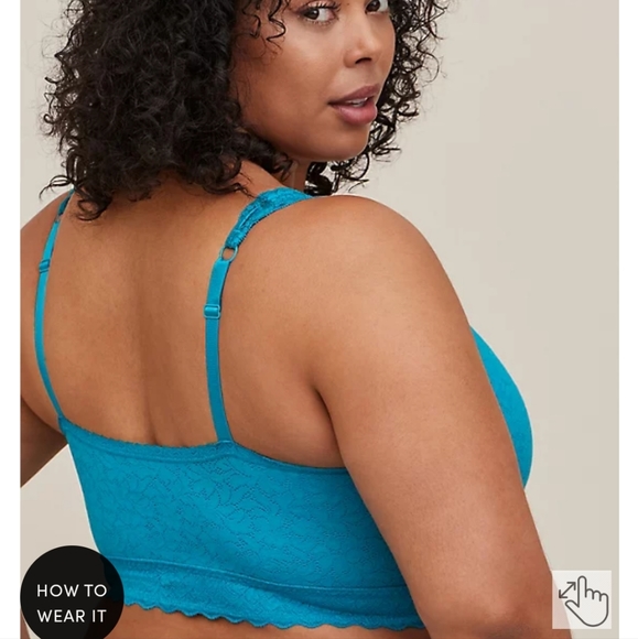 TORRID BRALITE UNLINED 4-WAY STRETCH LACE BRALETTE - Picture 3 of 8